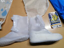 正雨防暴雨鞋套雨天防水男女中高筒便携新款雨靴防滑鞋底耐磨 【高筒】白色 L(适合37-39码鞋) 实拍图