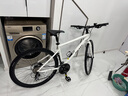 格莱仕飓风专业破风公路自行车平把跑车男女式通用24速油压碟刹变速赛车 米白 24速 700Cx46cm 实拍图