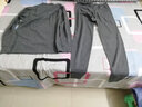 花花公子秋衣秋裤男纯棉中高领内衣套装棉毛衫秋冬中老年人薄款情侣中领 中领深灰-男套装 XL 实拍图