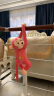 贝伦多毛绒玩具猴子公仔可爱长臂猴娃娃水晶超柔吊猴抱枕生日礼物女生 水晶超窗帘猴(粉) 65厘米 实拍图