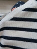 百图年夏季新款连衣裙条纹针织连衣裙南法背心流苏长裙女2307T74 黑白条 XS 实拍图