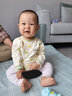 格子熊 婴儿秋衣套装四季新款款无骨男女儿童纯棉内衣套装0-4岁宝宝衣服秋衣秋裤 绿色套装（肩扣款） 73cm（6-12个月） 实拍图