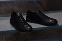 爱步（ECCO）板鞋男鞋 黑色平底休板鞋男士休闲鞋防水鞋子 街头趣闯504574 黑色50457401001 44 实拍图