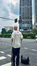 POUM休闲裤男春夏美式速干尼龙冲锋长裤黄色条纹运动裤子三条杠运动裤 CLF-A308黑色常规 XL 实拍图