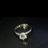 T400莫桑石戒指女925银求婚结婚情侣对戒简约生日礼物送女友男友 晒单实拍图