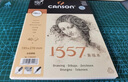 康颂（CANSON）1557素描纸素描本水彩本四开八开水彩纸中粗细纹双面纹理速写本彩铅纸 16k 300g 20页水彩本 实拍图