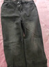 顶峰保罗（Dingfengbaoluo）水洗复古牛仔裤男士秋季宽松直筒休闲长裤子男74烟黑M 实拍图