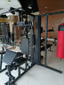 升浩健身器材家用套装组合力量训练器械健身房多功能一体综合训练器 豪华坐蹬四人站带沙包（黑色款） 实拍图
