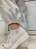 seagebel希洁贝尔无尘洁净电子车间制药微电子实验室防静电四孔鞋帆布四孔鞋防尘鞋防静电工作鞋 白色PU软底 41码 实拍图