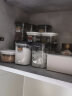 家の物语（KATEI STORY）日本进口透明塑料密封罐奶粉罐茶叶家用厨房五谷杂粮收纳盒储物罐 白色220ml-10个装 实拍图