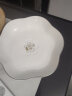 顺祥 碗碟套装家用中式轻奢金边陶瓷高档饭碗汤面碗组合简约碗盘餐具 8.5英寸花瓣盘 单个 实拍图