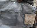 策息牛仔裤子男秋冬季加绒保暖直筒宽松棉裤阔腿裤休闲运动长男裤子 浅蓝+深蓝 XL -建议120-140斤左右 实拍图