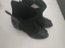 依斯诺宇妈妈凉鞋女中老年夏季网靴中跟粗跟女士网纱鱼嘴大码41-43凉靴女 黑色鱼嘴 40 晒单实拍图