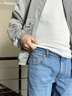 Calvin KleinJeans四季款男士休闲通勤简约ck合体版微弹洗水牛仔裤J325694 1AA-牛仔浅蓝 31 实拍图