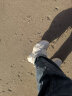 骆驼（CAMEL）老爹鞋女时尚拼接撞色厚底绑带休闲鞋 L24S283055 米/杏 37  晒单实拍图