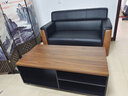 锡田家具办公沙发现代会客接待洽谈皮艺沙发茶几组合 长茶几(120*60*45cm) 实拍图