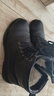 蜘蛛王牛皮男靴冬季保暖加绒羊毛马丁靴英伦风工装皮靴 黑色（羊毛） 38 实拍图