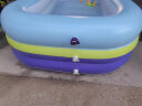 格威奈儿童充气游泳池加大加厚婴儿游泳桶大型户外泳池家用可折叠水池 1.5米3层逐浪紫【入门套餐】脚泵 晒单实拍图