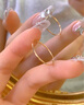 牧笛（MUDI） 18k黄金戒指女士玫瑰金素圈戒情人礼物送女友轻奢生日骐骥红 【玫瑰金色】【车花面素圈】【通体18K金】 11号 实拍图