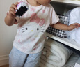 戴维贝拉（DAVE＆BELLA）【Hello·Kitty联名】女童t恤半袖夏装新款儿童上衣纯棉宝宝衣服 粉色【现货】 110 cm（建议身高100-110cm） 实拍图