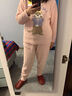 蕉内【赵露思同款】绒绒520H睡衣男女士秋冬家居服保暖加厚情侣套装 【女士圆领】搓脸獭-羽粉 M 实拍图