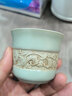 汝道（RUDAO）汝窑茶杯品茗杯功夫茶具单杯可养蝉翼开片汝瓷杯子个性茶杯主人杯 蟠龙杯70ml 实拍图