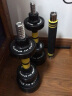 华亚（HUAYA） 钢制哑铃杠铃套装组合男士可拆卸包胶手铃家用运动健身器材 10公斤（左右各5公斤）+连接杆 晒单实拍图