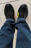 斯凯奇（Skechers）秋冬男鞋一脚蹬皮鞋休闲商务鞋舒适软底上班通勤鞋204702 全黑色/BBK 41.5 实拍图
