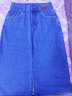 香影牛仔半身裙女2024夏装新款复古中长款裙子修身显瘦高腰直筒裙 牛仔蓝 S 晒单实拍图