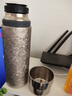 唯万2024年新款纯钛保温杯抑菌保鲜茶水分离泡茶杯养生焖茶水杯大容量 钛内胆-皓月银 500ml 带杯套杯刷 实拍图