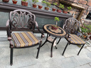 狮兄狮弟户外桌椅铸铝椅子庭院花园室外阳台室内休闲防水拆装家具套装 1张：伊丽莎白椅【2张起拍】 实拍图