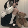 欧贝汐百褶裙短裙春夏秋冬季学生裙子休闲高腰A字裙韩版学院风女半身裙 黑色 XL 实拍图