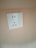 美的（Midea）开关插座面板86型家用办公暗装墙壁多孔一开双控五孔usb三孔16A 一开单控开关 实拍图