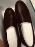 意尔康男鞋秋季休闲轻便一脚蹬皮鞋舒适软底豆豆鞋 97330W  深棕单鞋 42 实拍图