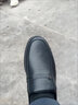 强人3515休闲皮鞋男轻便舒适透气套脚款男士皮鞋 黑色 38 实拍图