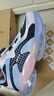 安踏儿童运动鞋女大童鞋春夏新款旋钮扣气垫缓震UFO5.0天眼跑鞋 【网面】黑/白/蓝-3 38 脚长约24cm 实拍图