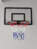 玲诺篮球框家用室内免打孔投篮球架可折叠挂墙式儿童投篮筐挂式可扣篮 3号折叠蓝框 黑（不带球和气筒） 实拍图