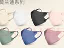 万宝绿KN95莫兰迪彩色成人口罩3d立体素颜一次性独立包装高颜值网红男女 新莫兰迪【六色混搭M码】/3D升级透气 【60只日常装】KN95级别*独立包装 实拍图