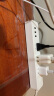 公牛（BULL）新国标小白USB插座/插线板/插排/排插/拖线板 2usb接口+2孔全长1.5米 GNV-UUC122 实拍图