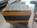 悦卡后备箱收纳箱 车载储物箱置物箱 汽车可折叠整理箱三盖款75L灰黄 实拍图