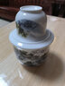 九楼阁 景德镇青花陶瓷温酒器中式古法家用烫酒器暖酒壶具套装2两 粉彩山水（半斤） 半斤标配 实拍图