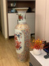 垚罄 景德镇陶瓷器粉彩大花瓶落地客厅摆件乔迁礼物酒店公司开业礼品 锦绣前程-金边款 1米单个 配底座 实拍图