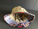 CACUSS帽子男女士春季防紫外线渔夫盘帽情侣防晒遮阳太阳帽夏户外 黑中 实拍图