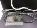 亿超透明近视眼镜女素颜神器防蓝光超轻镜框男可配镜眼睛框架大脸4028 午夜山雾灰 配平光防蓝光 实拍图