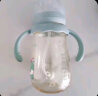 小土豆（potato）婴儿ppsu宽口径带手柄重力球吸管奶瓶配L号4个月以上300ml浅黛蓝 实拍图