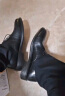 海澜之家HLA皮鞋男士商务休闲系带正装德比鞋子男HAAPXM2DBH171 黑色44 实拍图