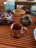 藏壶天下 宜兴紫砂杯主人杯 品茗杯个人杯茶碗 岁寒三友小杯单只 降坡泥黄花款 实拍图