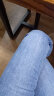 Lee24春夏新品426修身高腰微喇中蓝色女牛仔裤潮流LWB100426101 中蓝色（裤长27） 26 晒单实拍图