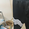 皮尔卡丹休闲裤男夏季潮流舒适大码长裤男士韩版束脚收口哈伦裤青年 拉链口袋黑色+侧边条纹浅灰 XL 实拍图