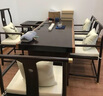 优品元素实木茶桌椅组合新中式大板茶台桌禅意功夫泡茶桌椅办公室喝茶桌子 组合六:240桌+1主+5客+1边几 组装 实拍图